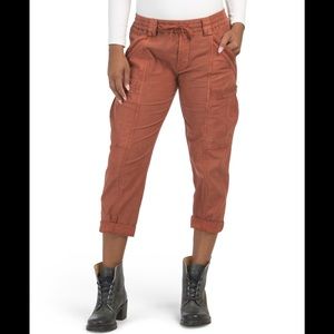 ANTHROPOLOGIE Rust Brown Cargo Pants Pockets Women’s NEW Size 30 & 31